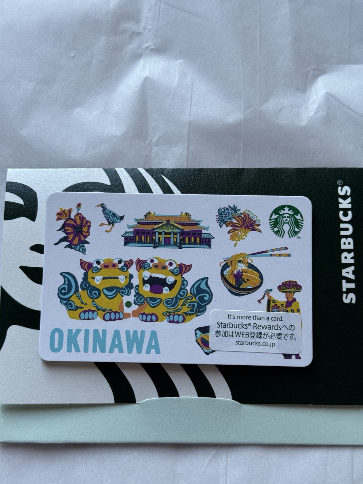 STARBUCKS JAPAN 2026 “DISCOVERY SERIES”OKINAWA EDITION GIFT CARD, SLEEVE STARBUCKS JAPAN 2026 “DISCOVERY SERIES”OKINAWA EDITION GIFT CARD, SLEEVE