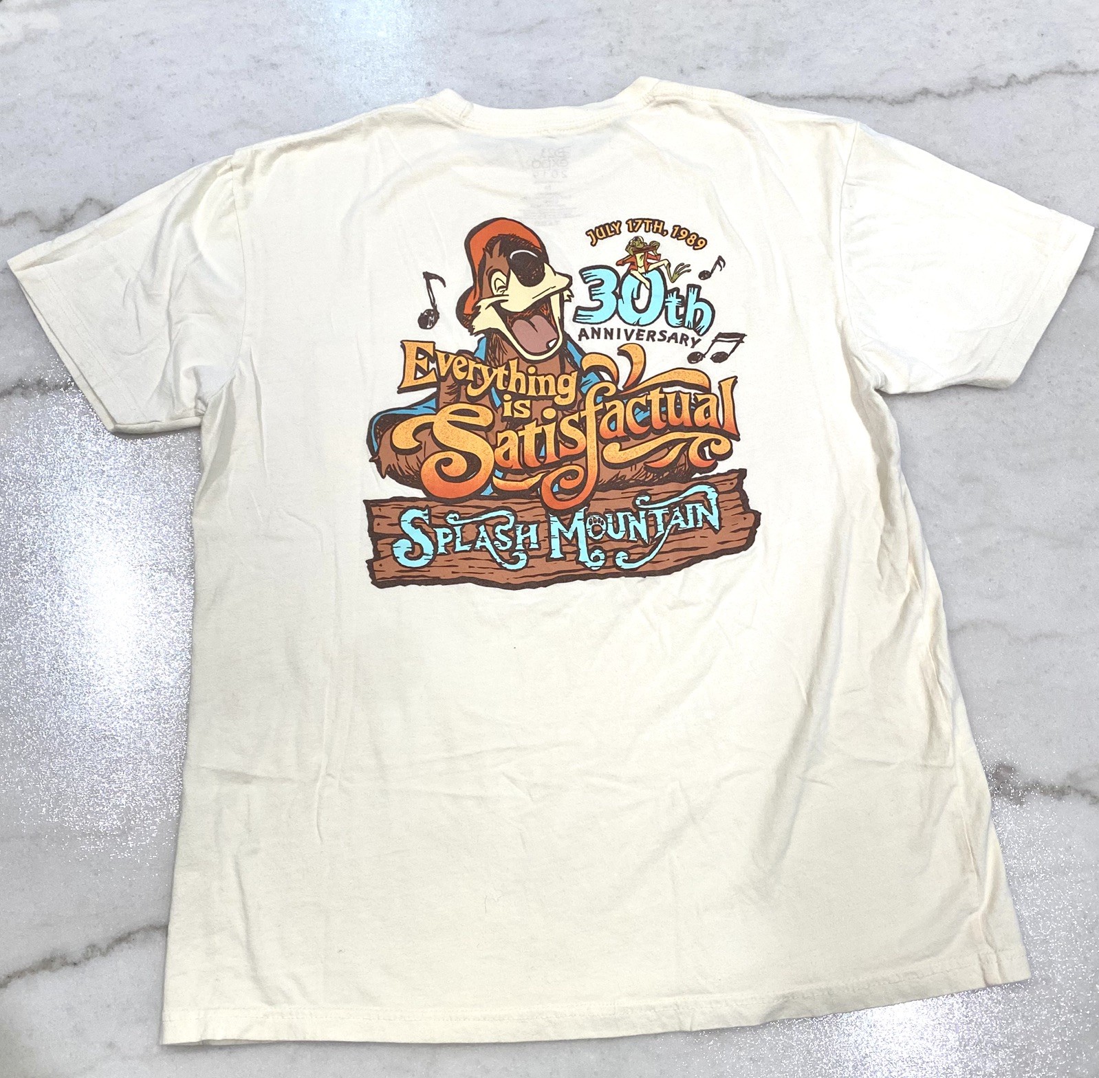 2019 DISNEY D23 EXPO SPLASH MOUNTAIN 30TH ANNIVERSARY SHIRT SZ M DISNEYLAND