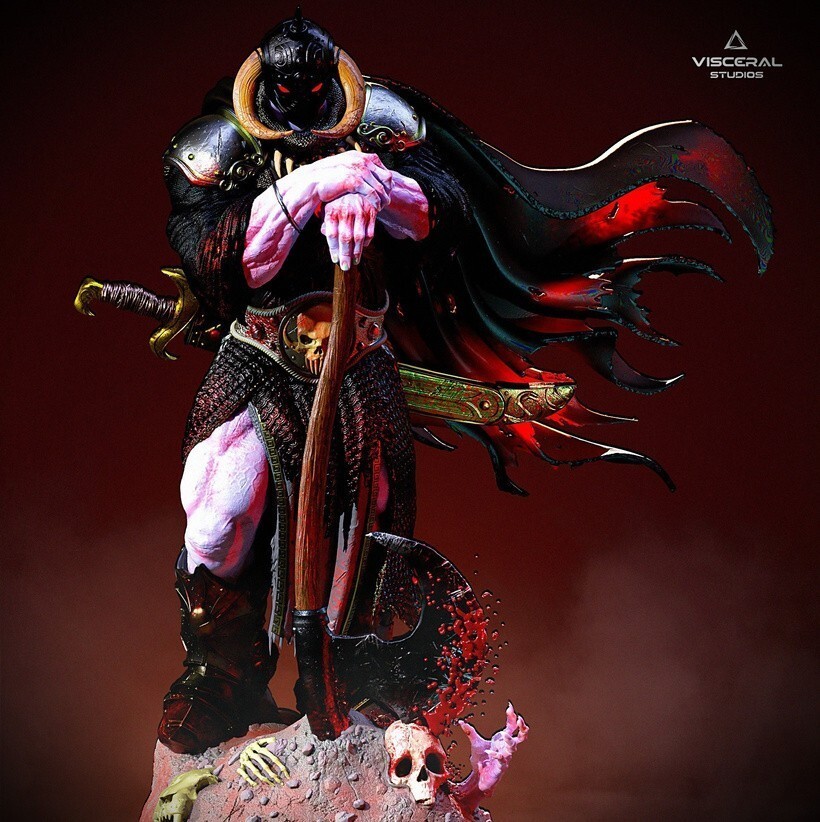 1:8 Death Dealer Simon Bisley Inspired Fan Art UNPAINTED Resin Garage Kit
