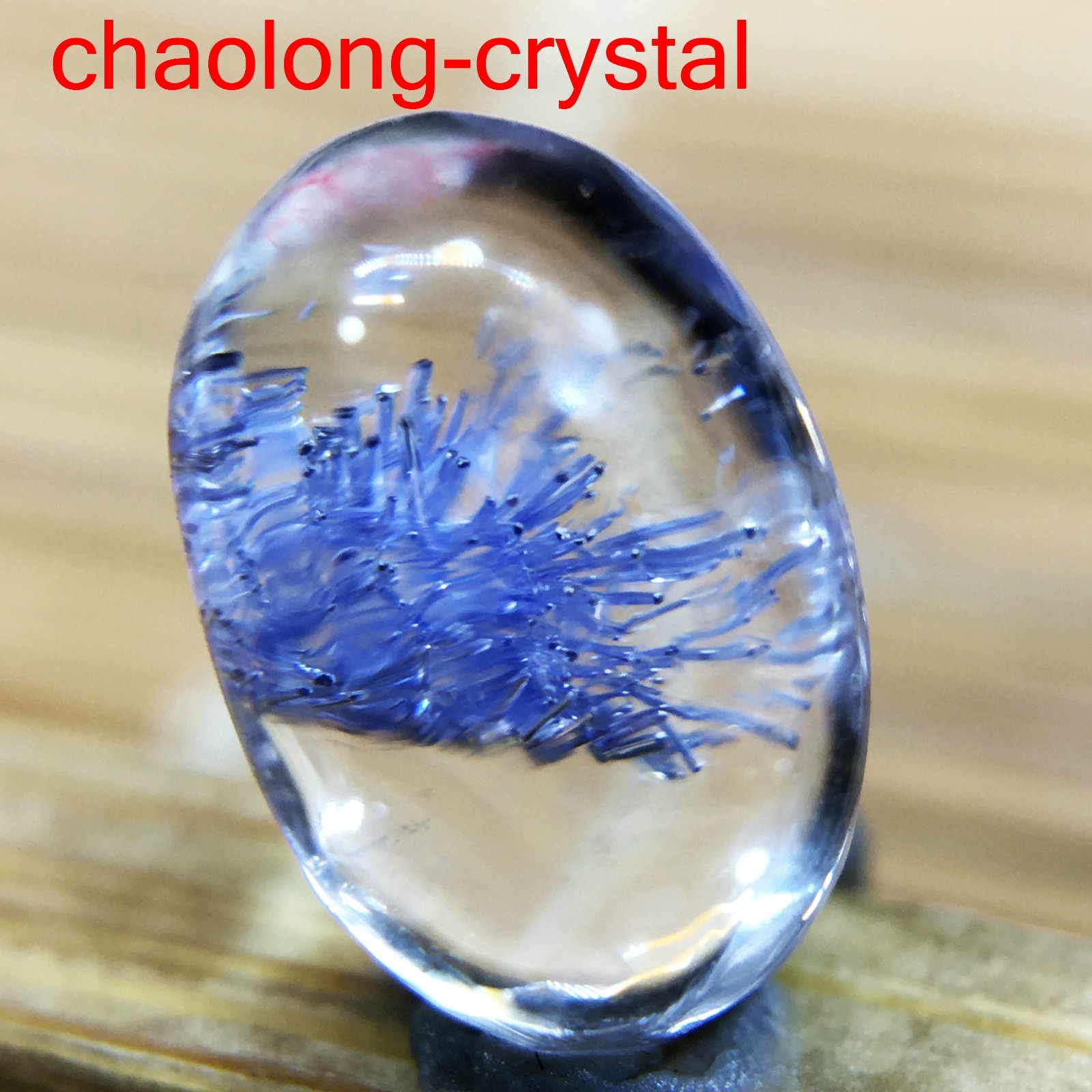 1.3Ct Very Rare NATURAL Beautiful Blue Dumortierite Quartz Crystal Pendant C638