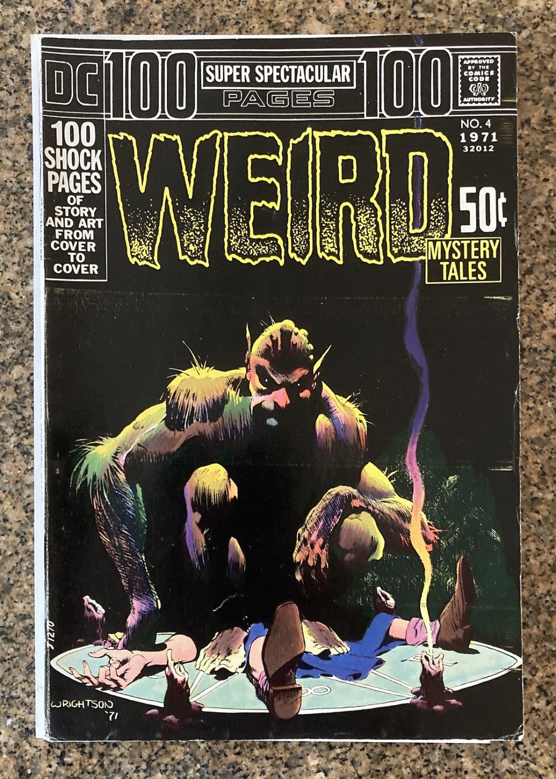 VINTAGE 1971 DC Comic Weird Mystery Tales No. 4 FIRST Issue Very GOOD NOT GRADED