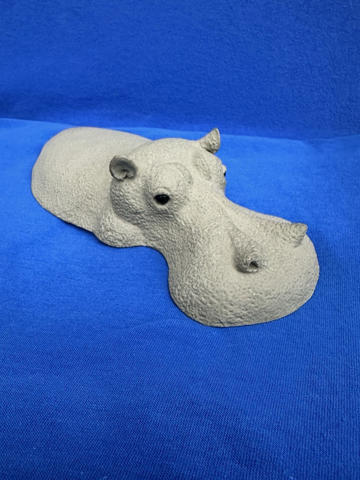 Vintage Delfino-Hippo Sculpture-Artist Signed 1976-Excellent Condition Vintage Delfino-Hippo Sculpture-Artist Signed 1976-Excellent Condition