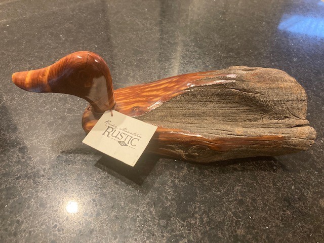 Nice Wooden Reclaimed Cedar Fence Post Duck Carving by Rocky Mountain Rustic Nice Wooden Reclaimed Cedar Fence Post Duck Carving by Rocky Mountain Rustic