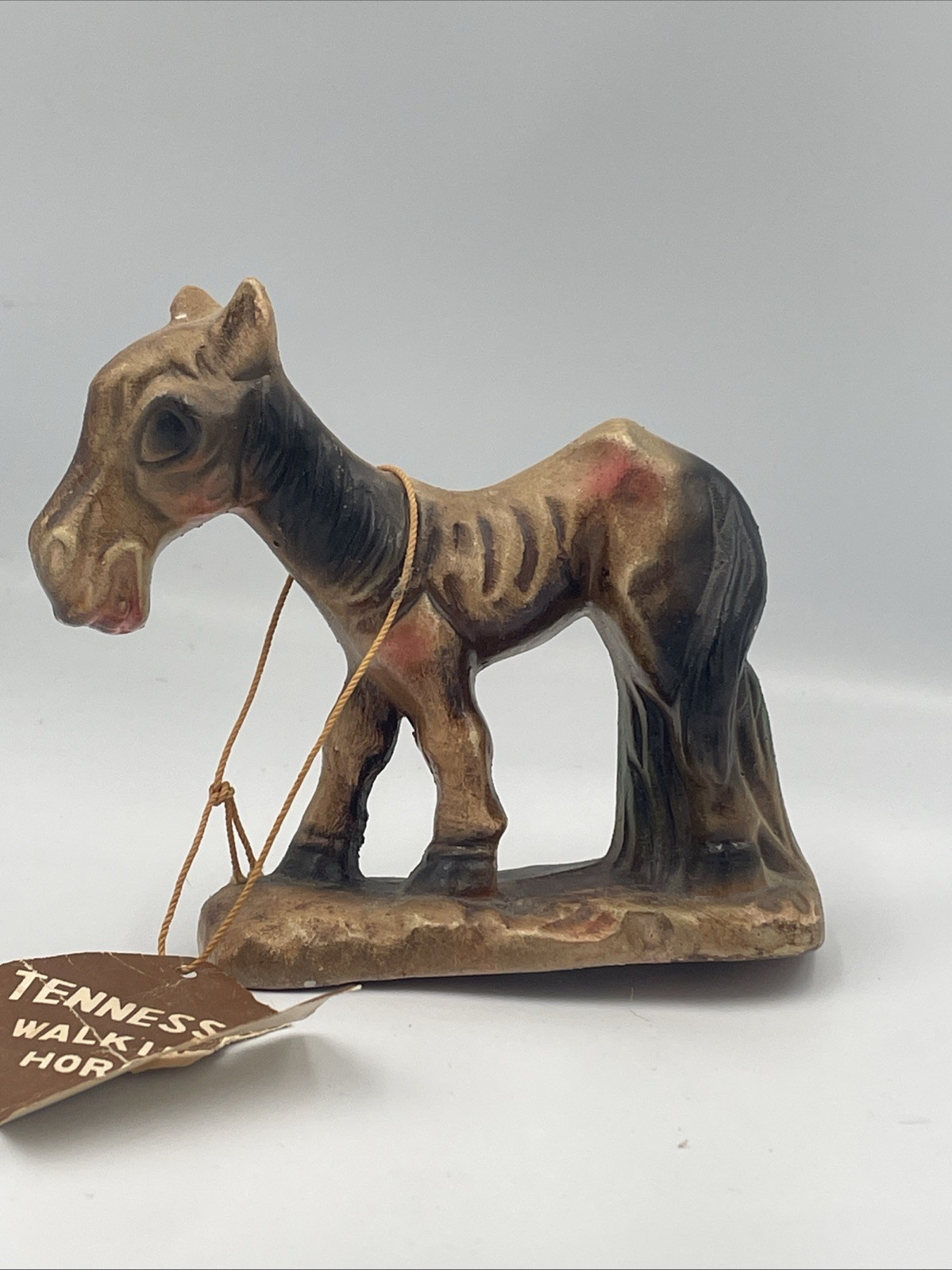 Vintage Syroco Brown Bay Hungry Horse Figurine Skinny Boney Sway Back