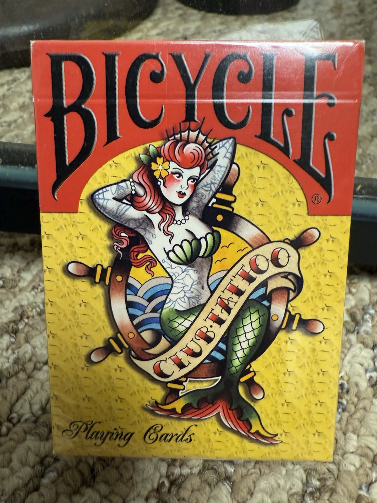 Bicycle Club Tattoo Mermaid Deck New Sealed Rare NOS V1 NO REPRINT