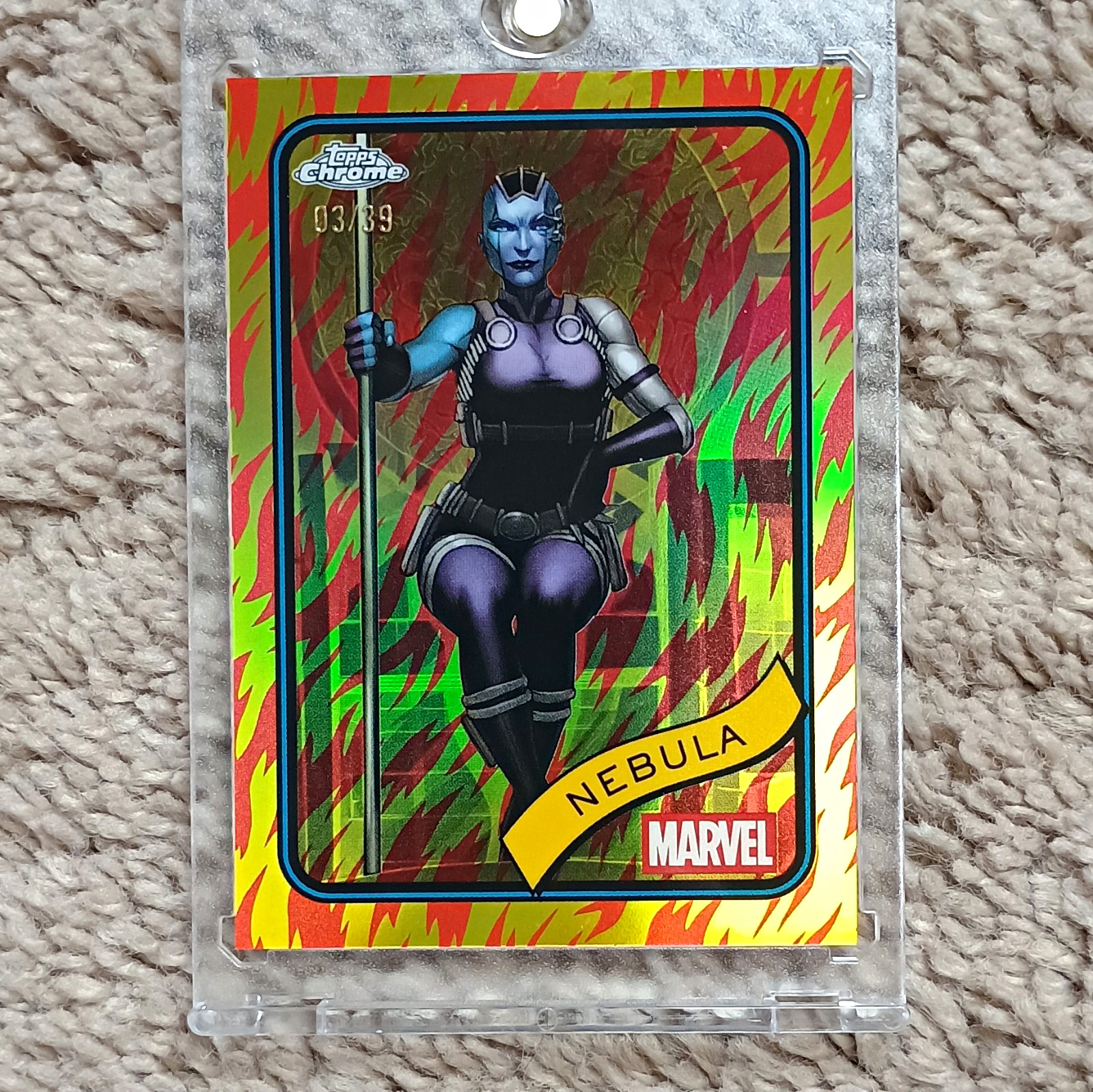 Topps 2025 Topps Chrome Marvel Nebula #167 Serial Numbered 03/39
