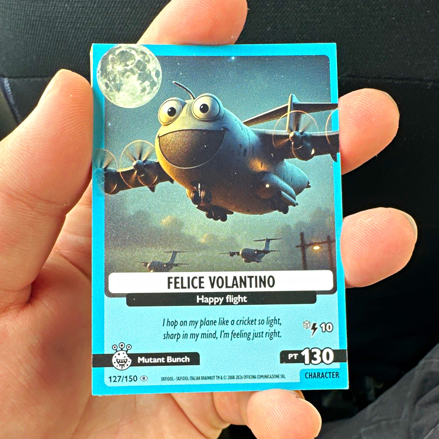 Skifidol Italian Brainrot Felice Volantino “Happy flight” Card 127/150 (2020)