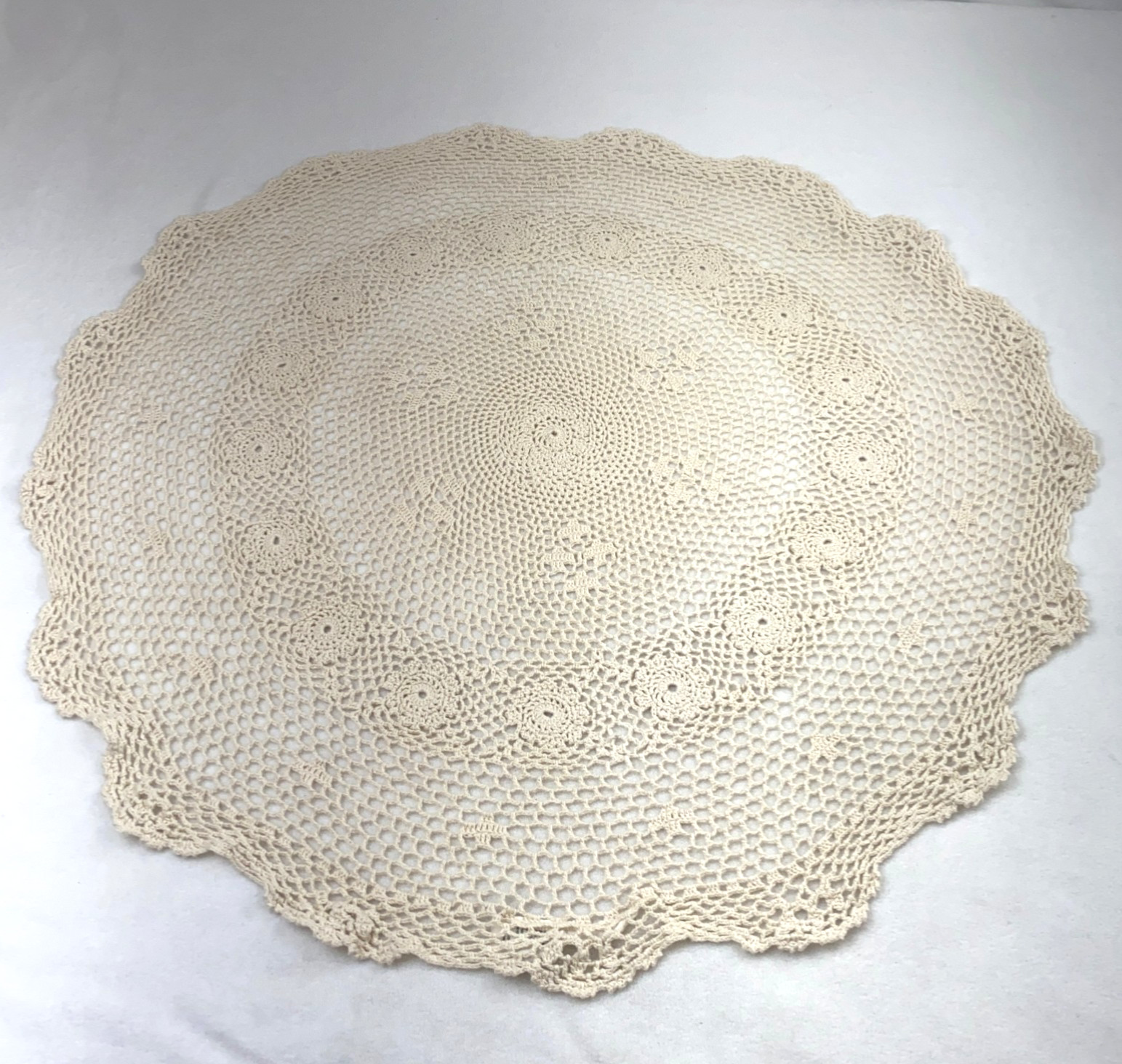 VTG Hand Crocheted Doily 32