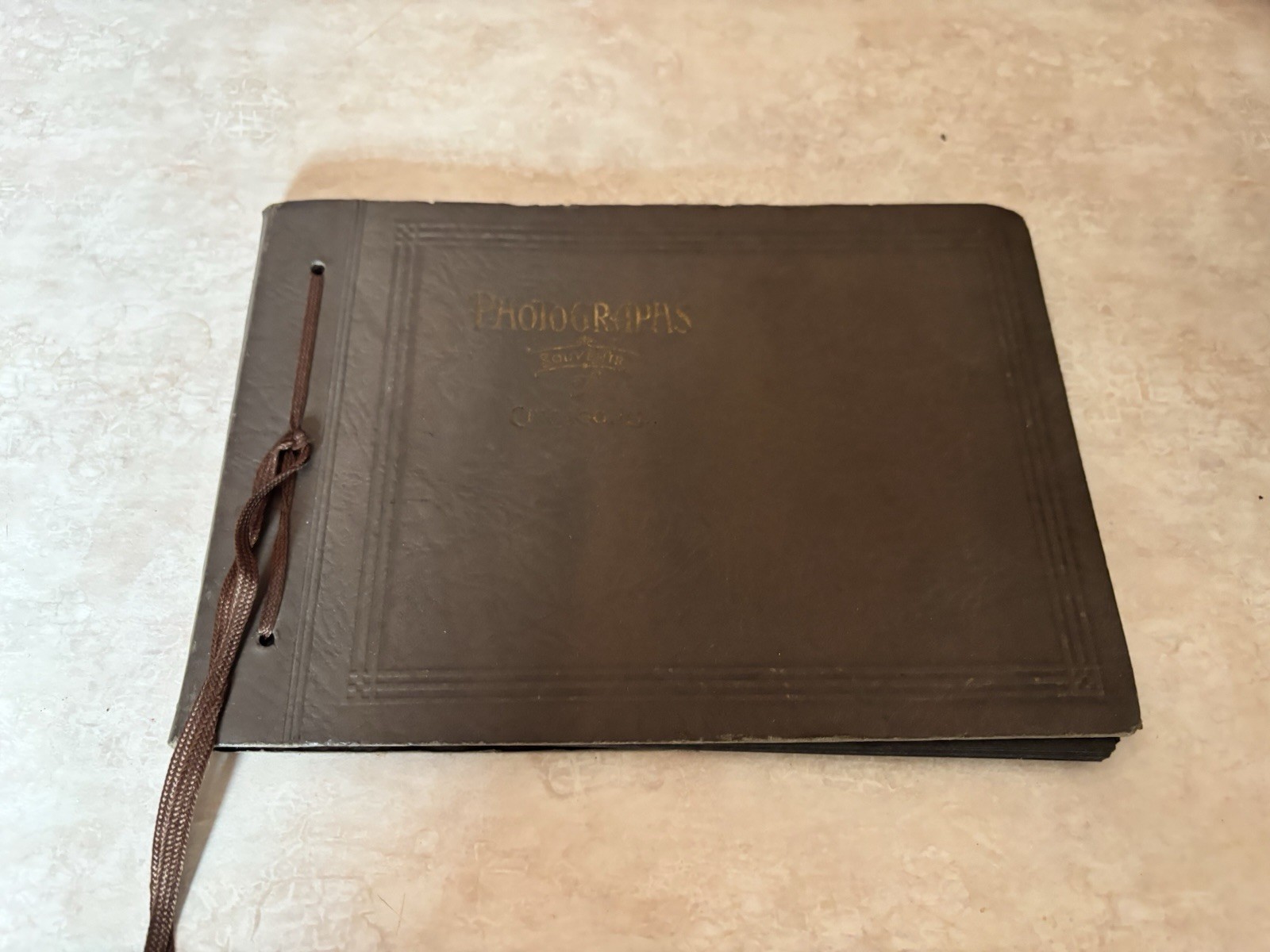 Vintage Photograph Album 1920s Black Antique History 