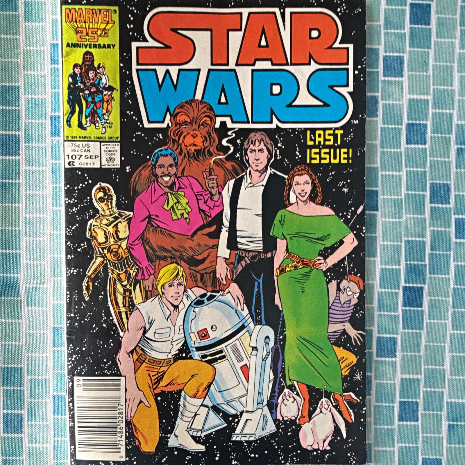 Marvel Comics Star Wars #107 (1986) Last Issue Newsstand Variant Goodwin