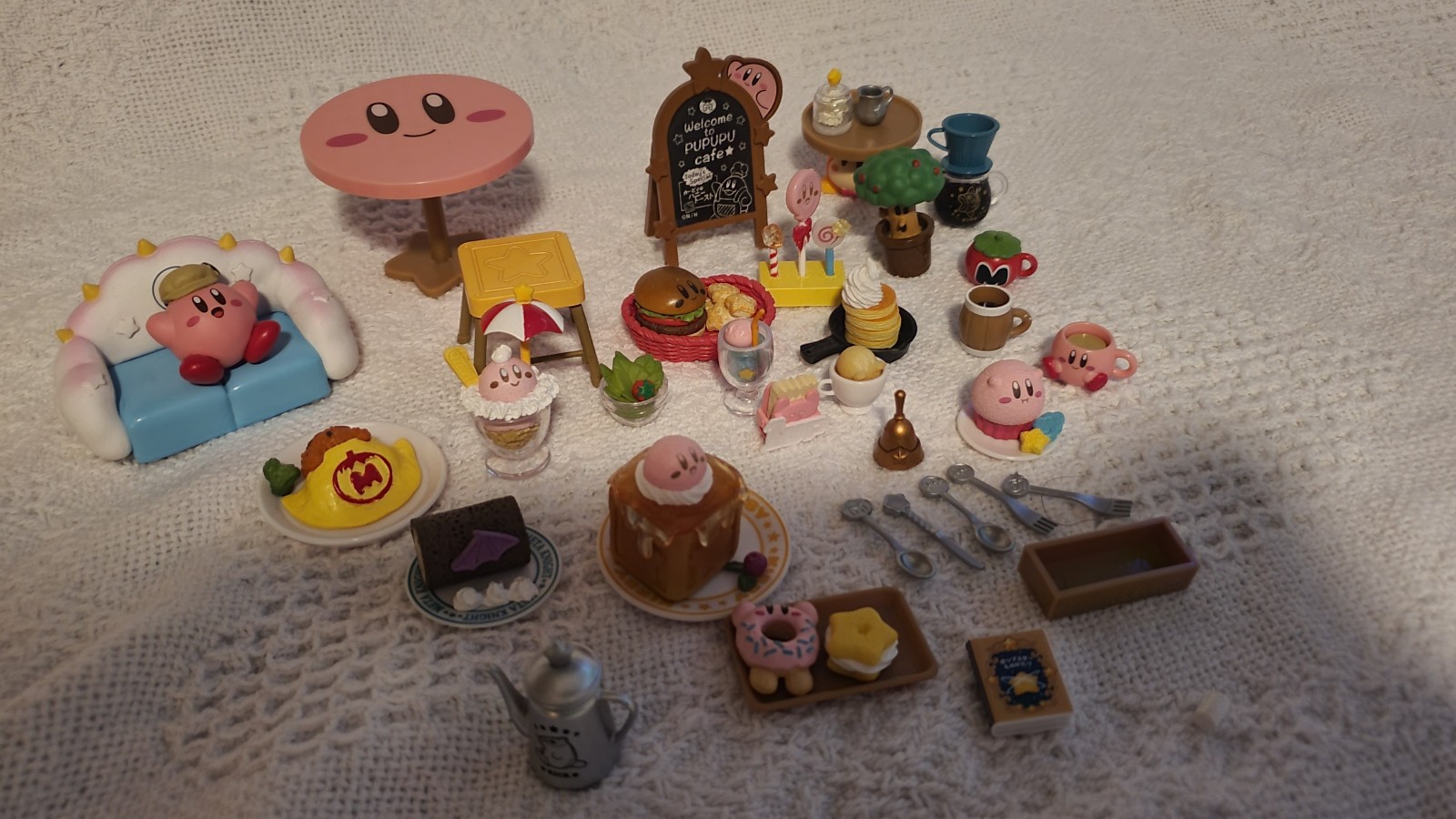 KIRBY CAFE TIME RE-MENT BLIND BOX FIGURE NEAR-COMPLETE SET TOY JAPAN KIRBY CAFE TIME RE-MENT BLIND BOX FIGURE NEAR-COMPLETE SET TOY JAPAN