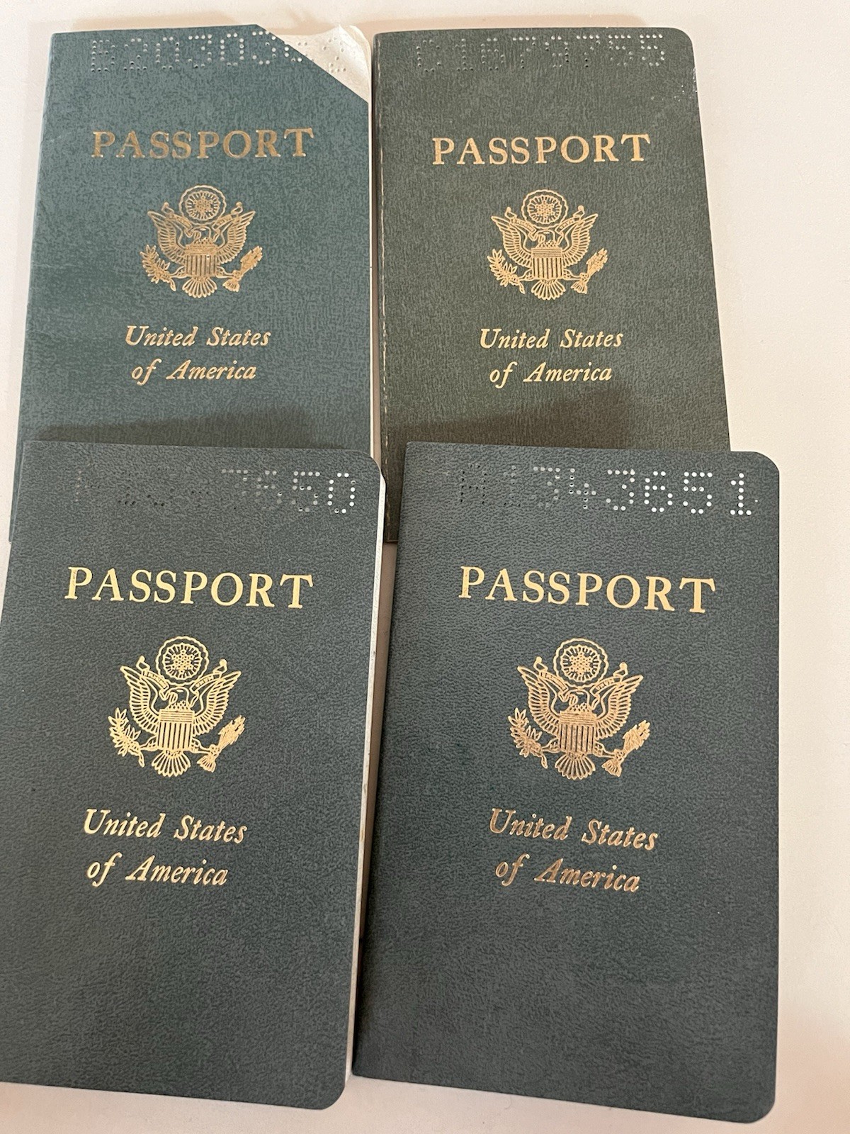 Lot 4 1970s Expired US green passport Syracuse NY Hungarians Lot 4 1970s Expired US green passport Syracuse NY Hungarians