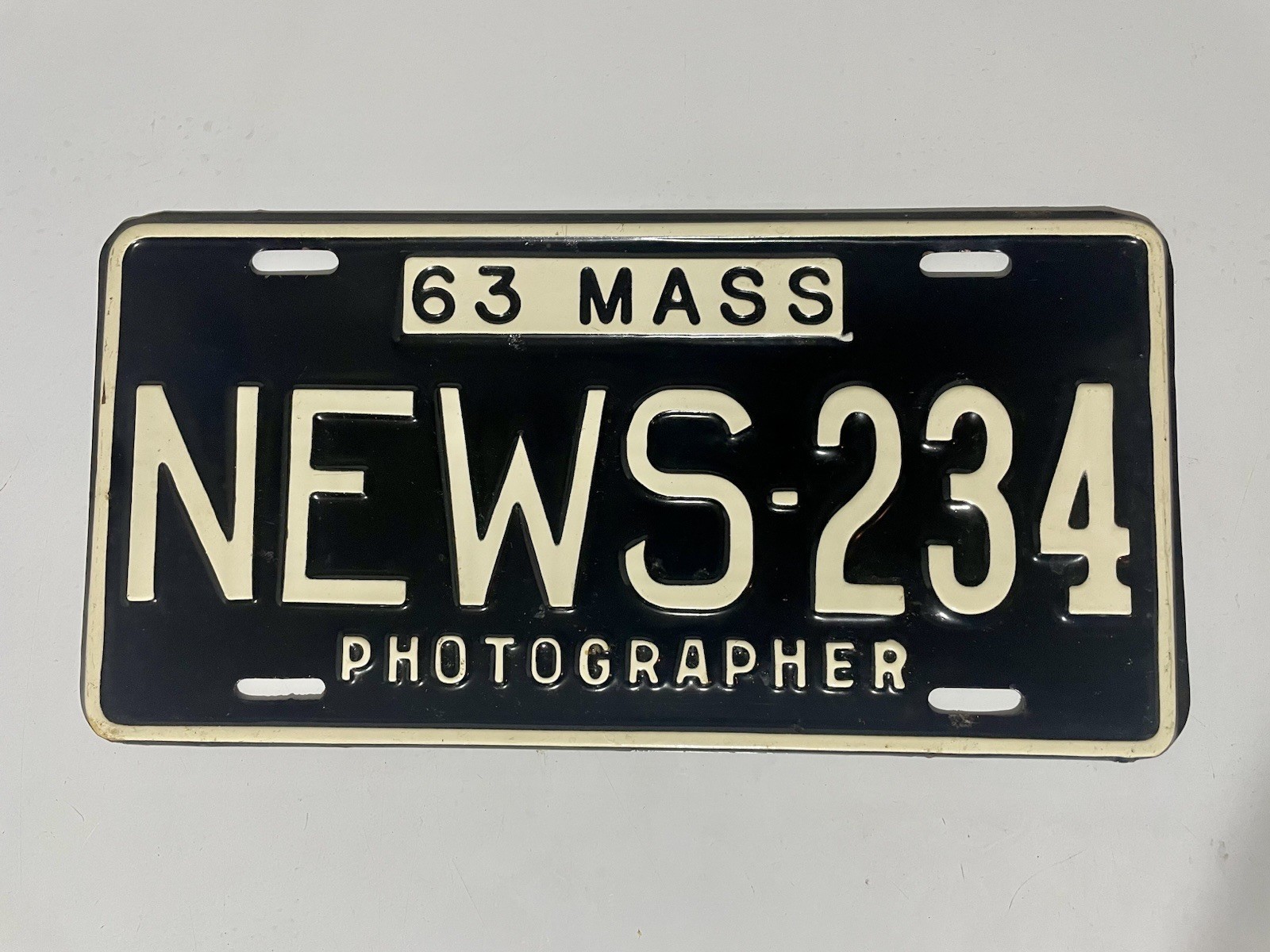 1963 Massachusetts News Photographer License RARE 1963 Massachusetts News Photographer License RARE