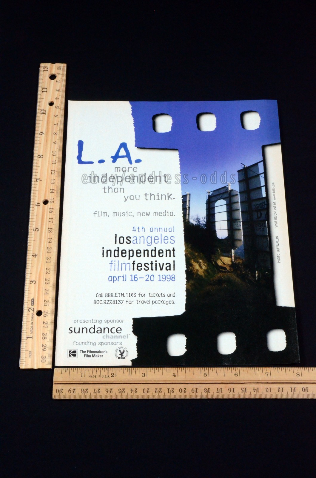 1998 Los Angeles Independent Film Festival LA Magazine Page Print Ad 90s 1990s