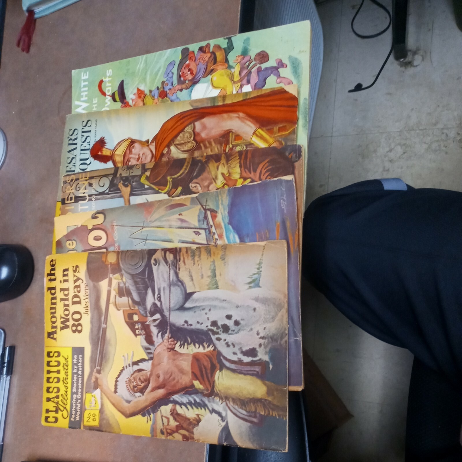 Classics Illustrated 5 Issue Comics Lot Run Set Collection The Pilot Caesar's... Classics Illustrated 5 Issue Comics Lot Run Set Collection The Pilot Caesar's...