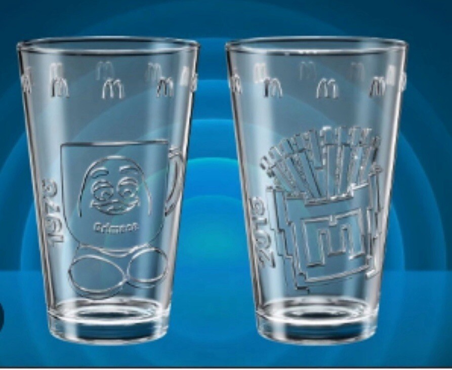 McDonald’s Canada Exclusive Grimace X Nanoblock Fries Glass Cup Collector 2024
