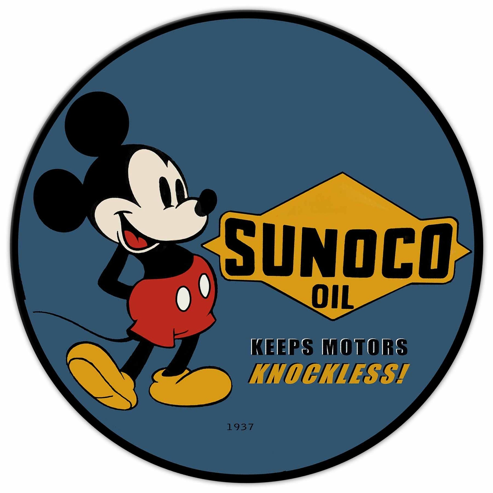 MICKEY MOUSE SUNOCO MOTOR OIL 24\ MICKEY MOUSE SUNOCO MOTOR OIL 24\