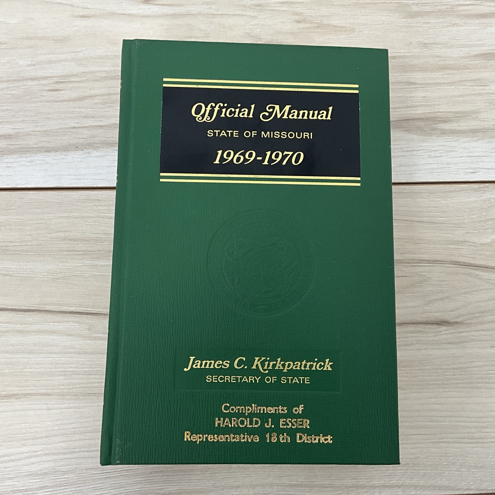 1969-1970 Official Manual State of Missouri blue book James C. Kirkpatrick