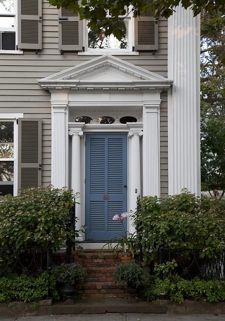 Photo:Stonington Connecticut 2011 Colonial House Blue Door Exterior
