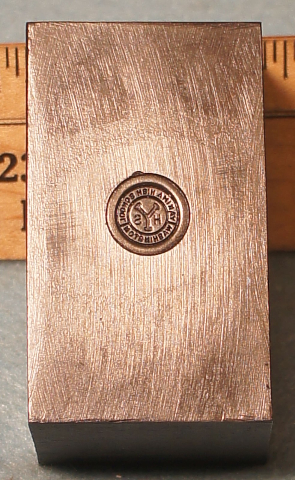 1919 YAKIMA WA Washington High School Emblem STEEL STAMPING DIE Robbins RC654 1919 YAKIMA WA Washington High School Emblem STEEL STAMPING DIE Robbins RC654