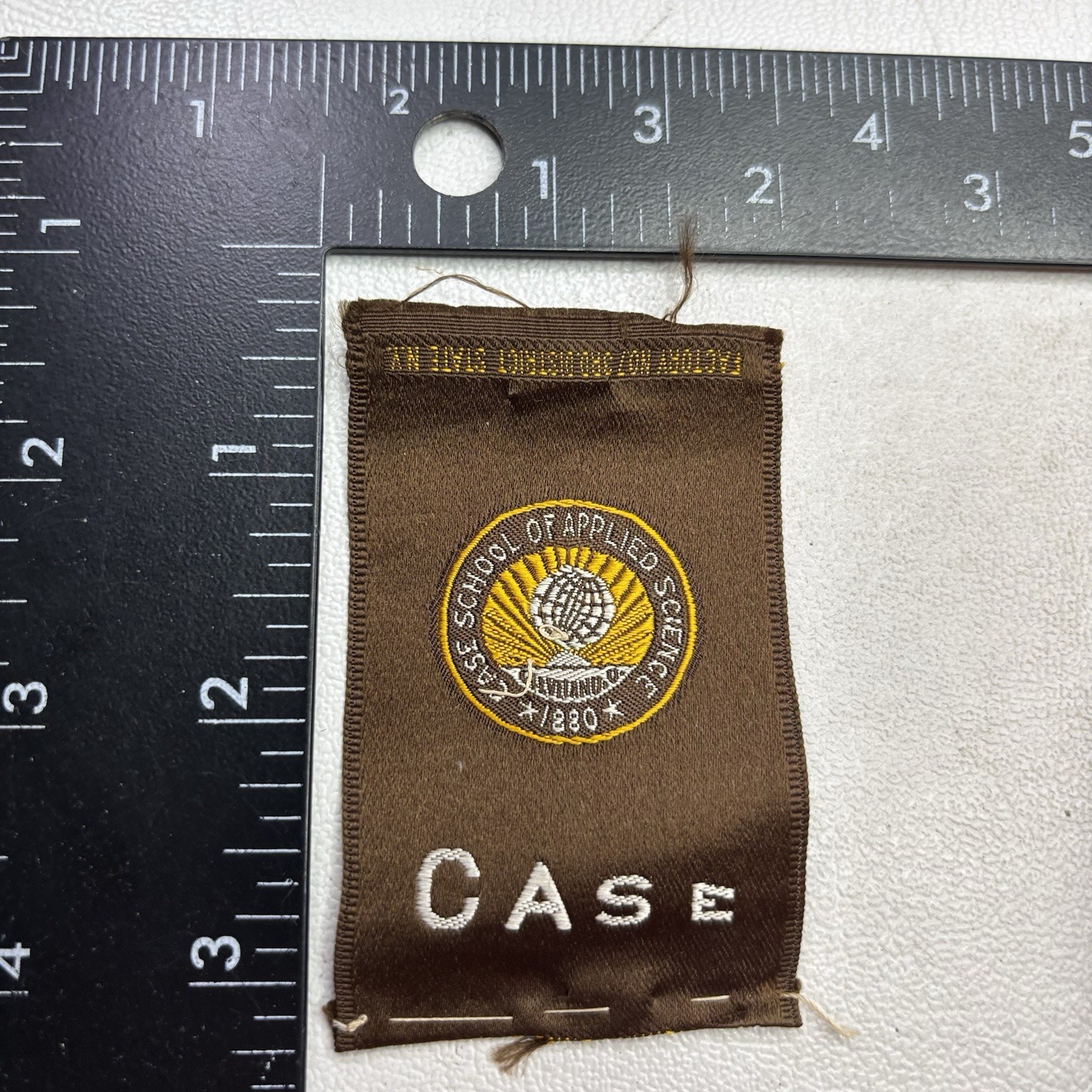 Vtg c 1910s CASE SCHOOL OF APPLIED SCIENCE Silk Cigarette Tobacco Premium 502T