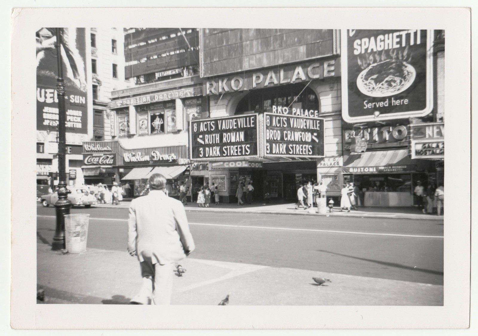 1954 RKO Palace Times Square Down Three Dark Streets Vaudeville NYC Photo