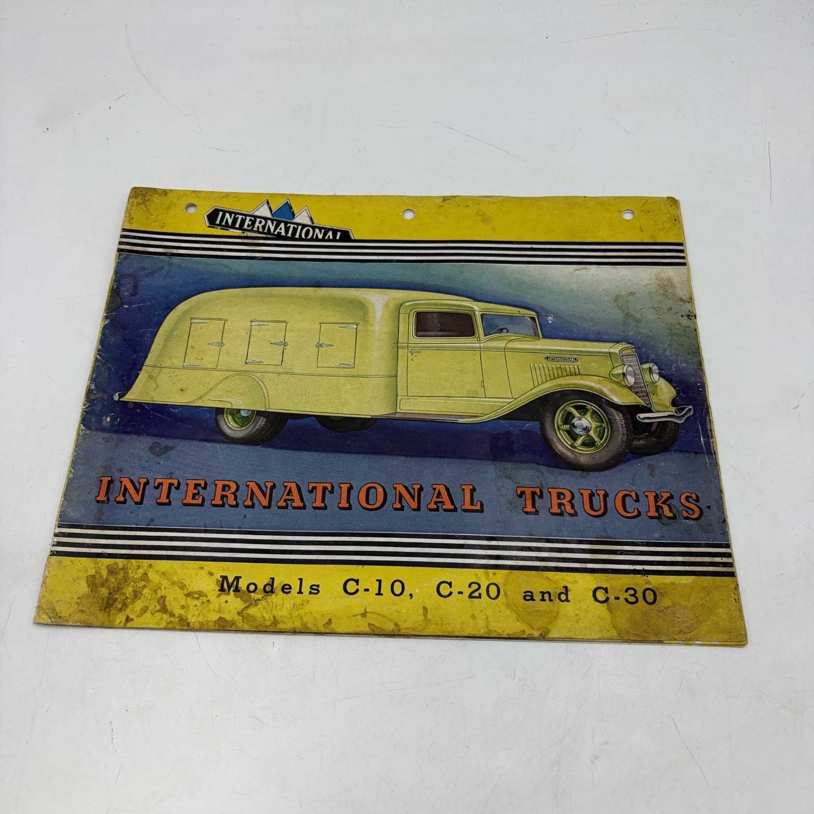 1939 International Harvester Trucks C-10 C-20 C-30 Sales Brochure IHC RARE