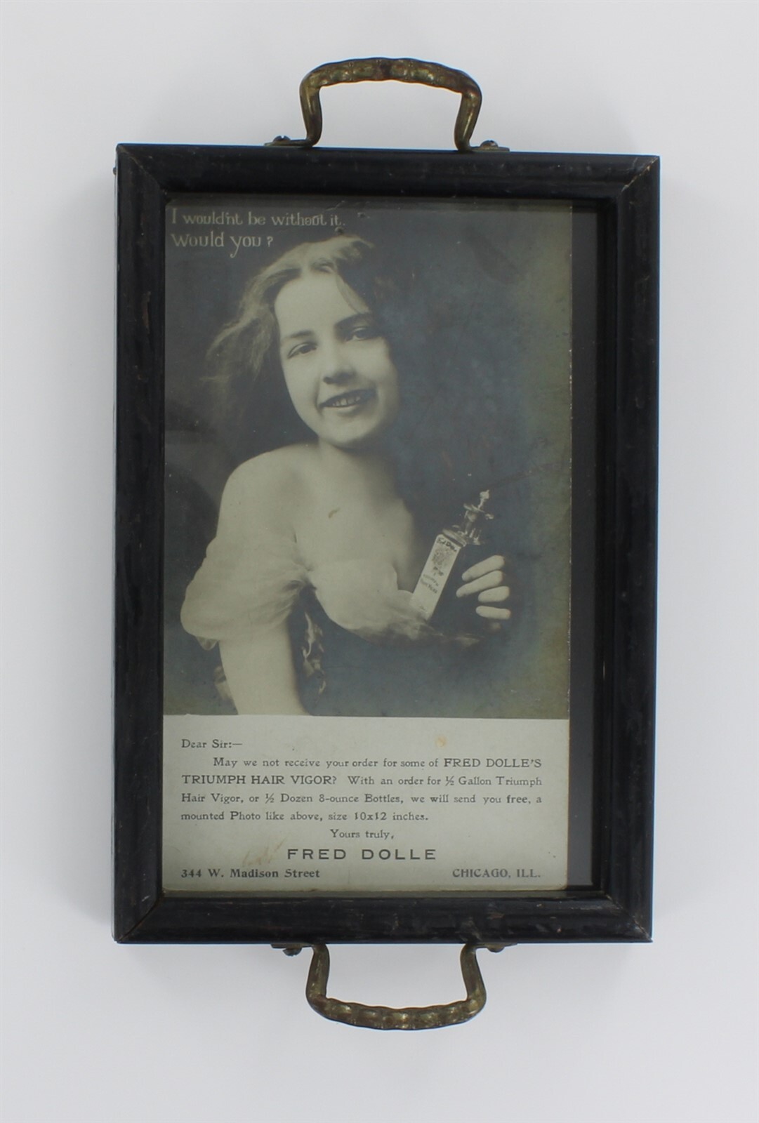 Antique Brothel Cigarette Tray Fred Dolle Lucy Girl Female Prostitute Sex Worker