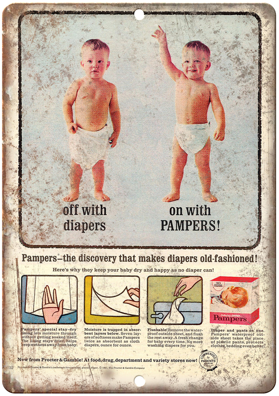 Pampers Proctoer & Gamble Vintage Ad 12