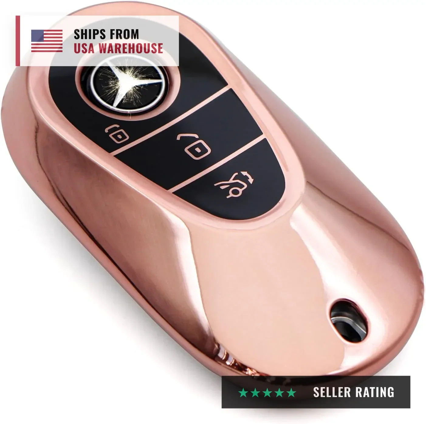 Advanced soft TPU Key Case Suitable for Mercedes Benz 2022-2025 C S EQE EQS 2023