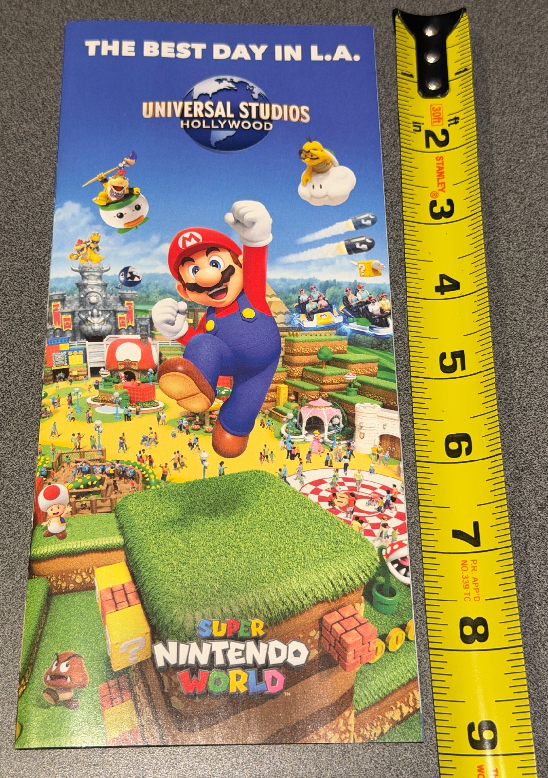Universal Studios Hollywood Super Nintendo World 2025 Promo Brochure Mario