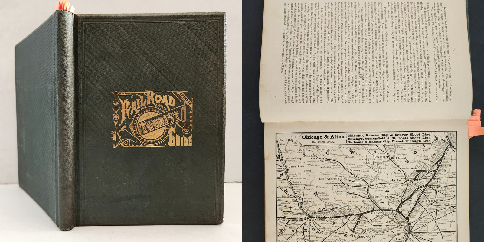 1879 antique US RAILROAD MAPS TIMETABLES illustrated TRAVEL w ADS tourist GUIDE