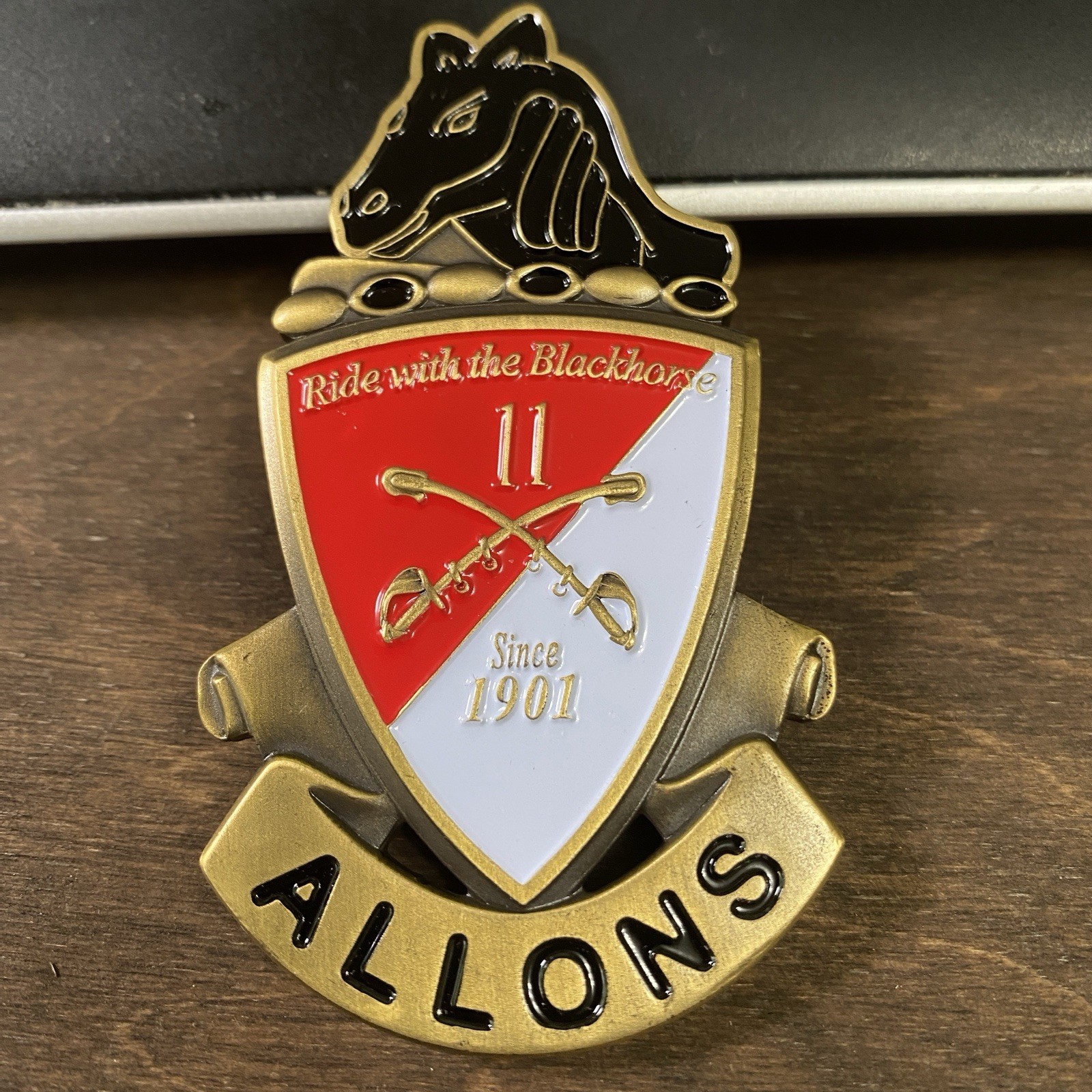11th ACR Blackhorse Commander CSM Excellence Challenge Coin Warrior Ethos