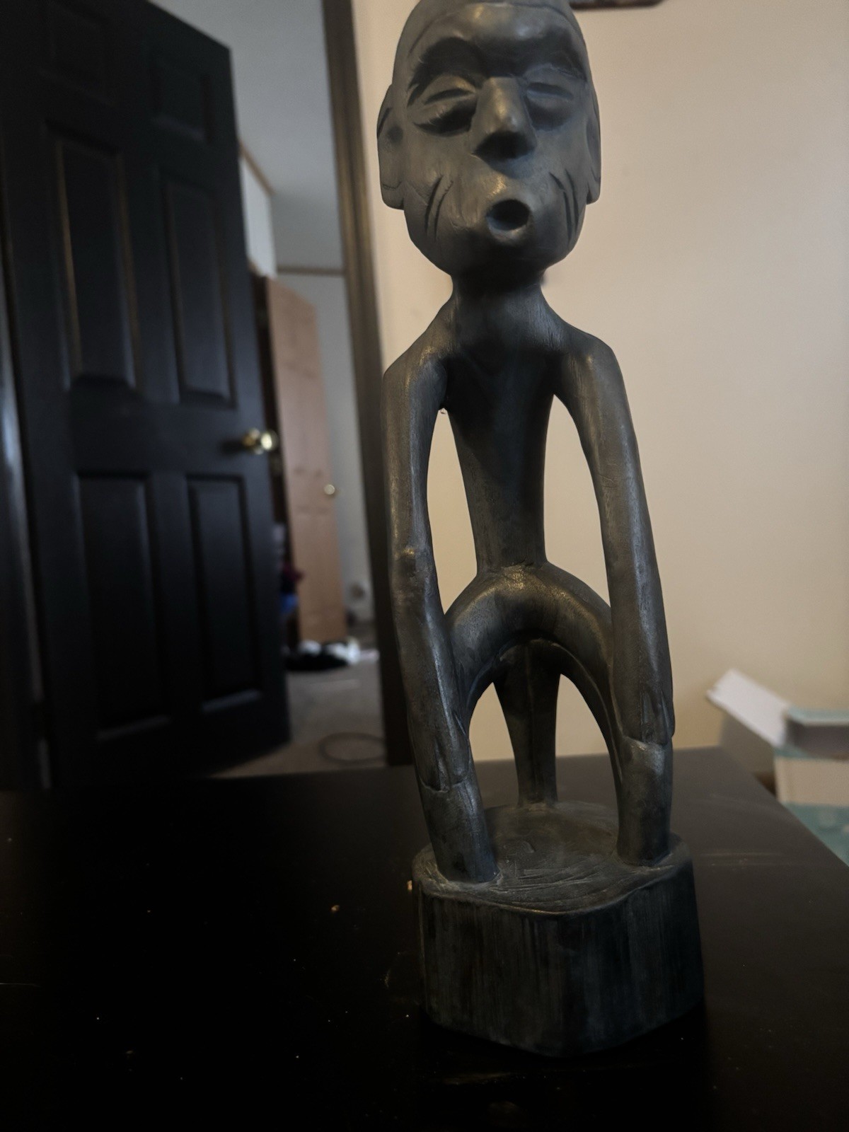 African Hand Craved Wood Sculpture