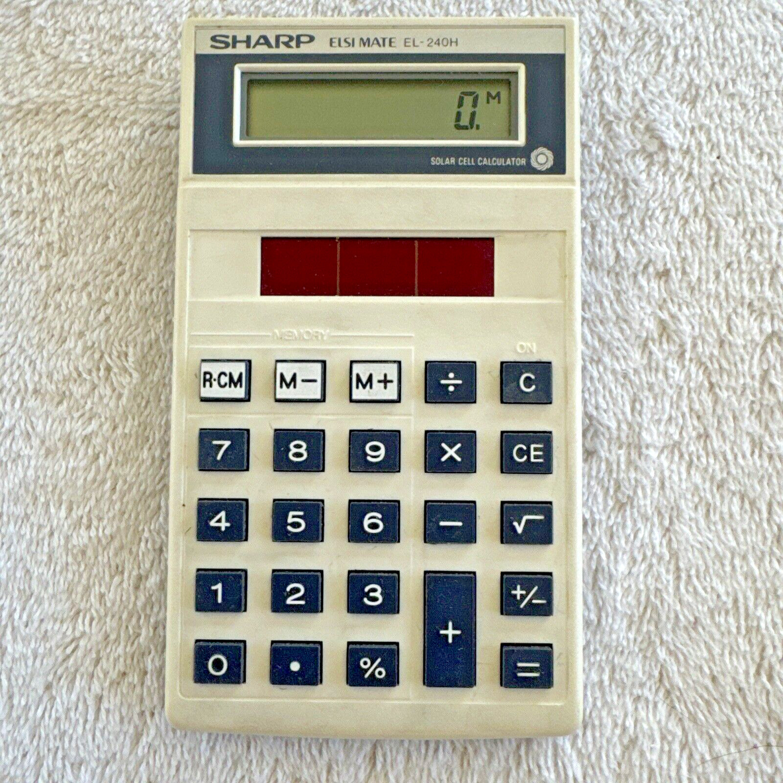 Vintage: Sharp Elsi Mate EL-240H Calculator 60151, Works Great