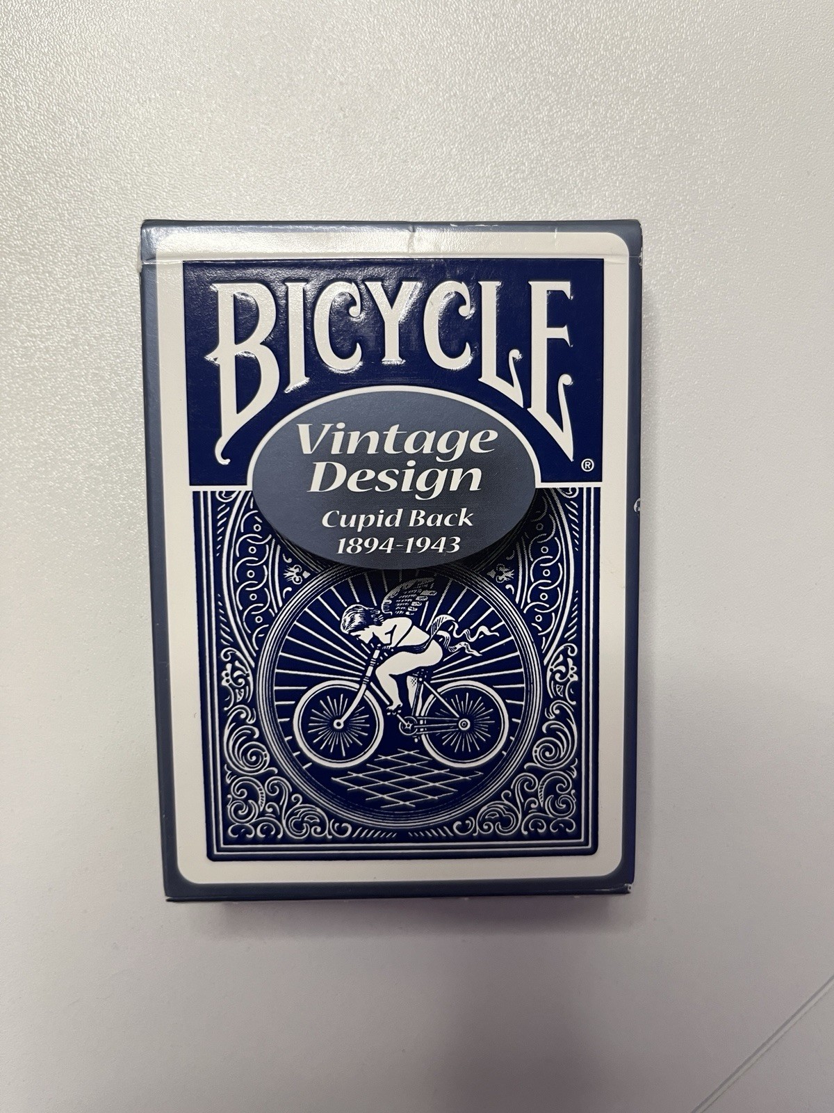 Bicycle Vintage Design Cupid Back 1894 - 1943 Blue Limited Edition #5 Open Box