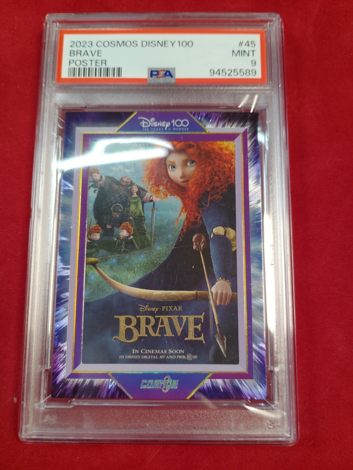 2023 Cosmos Disney 100 Brave Poster #45 PSA 9 233/288