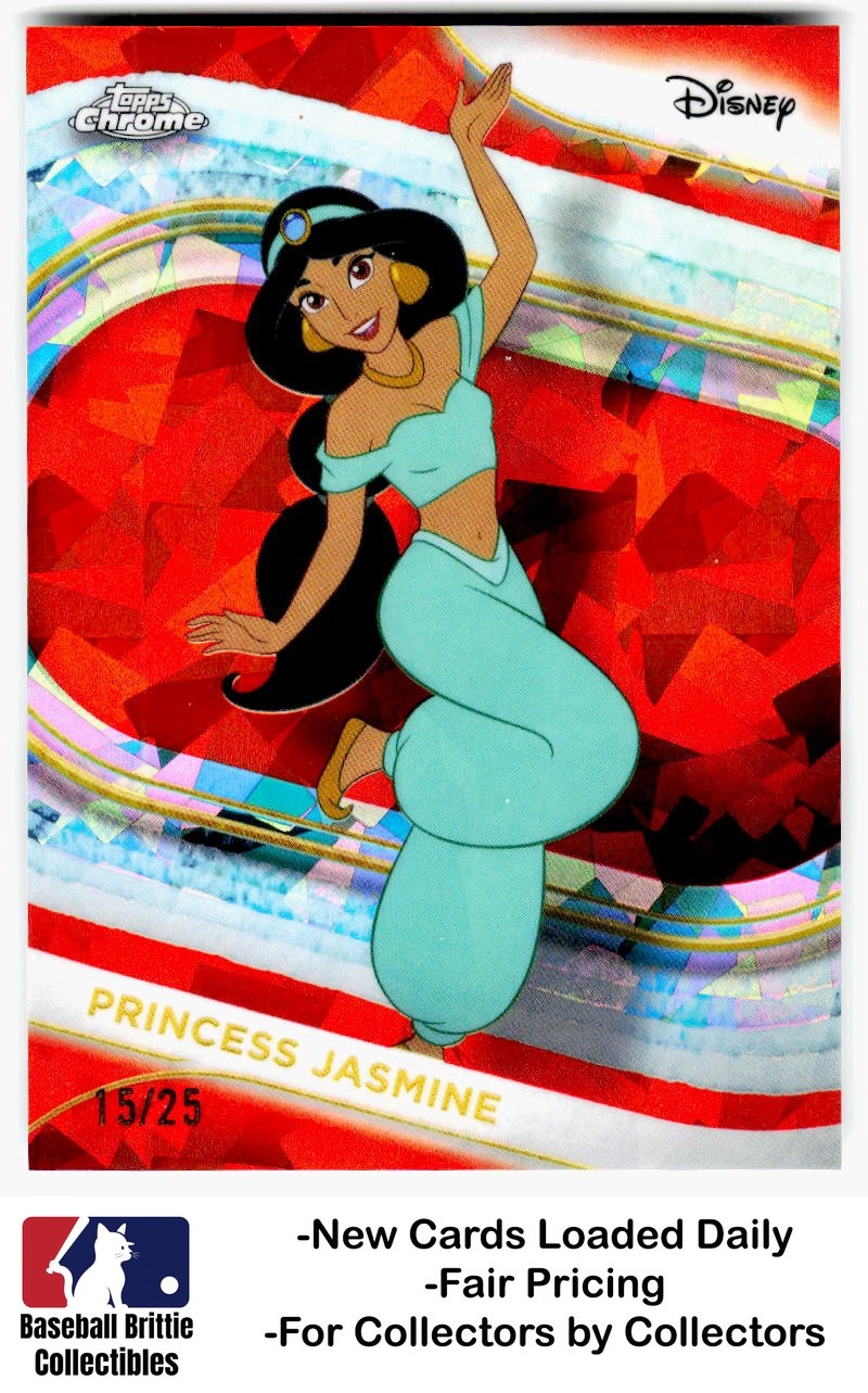 2025 Topps Chrome Sapphire Edition Disney Princess Jasmine Orange #/25 Aladdin 2025 Topps Chrome Sapphire Edition Disney Princess Jasmine Orange #/25 Aladdin