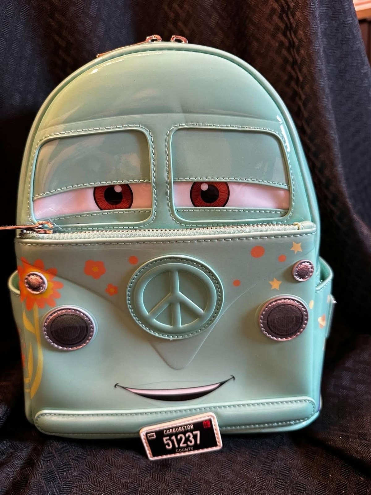 Loungefly Disney Pixar Cars Fillmore Mini Backpack SOLD OUT Loungefly Disney Pixar Cars Fillmore Mini Backpack SOLD OUT