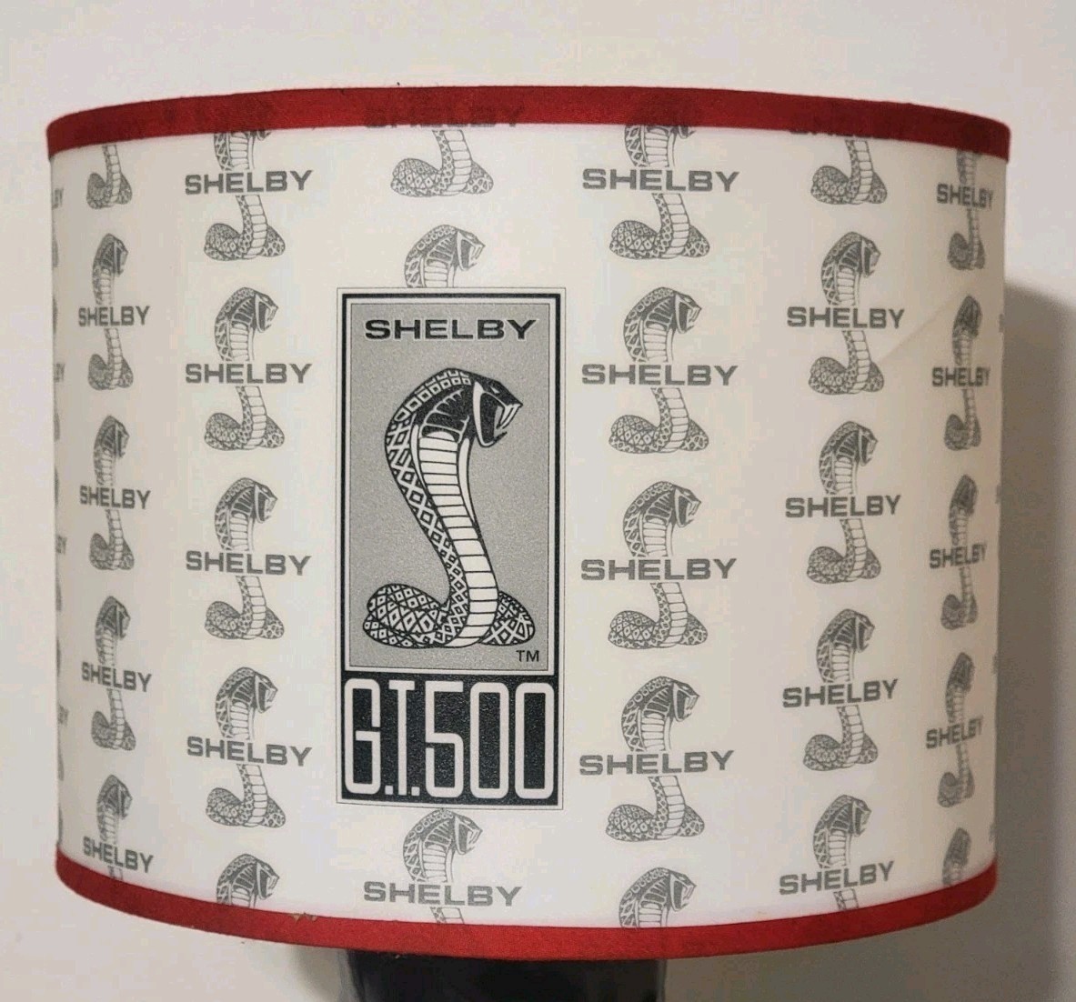 Shelby GT500 Cobra Ford Mustang Lamp Shade Vintage KNG America replacement Red