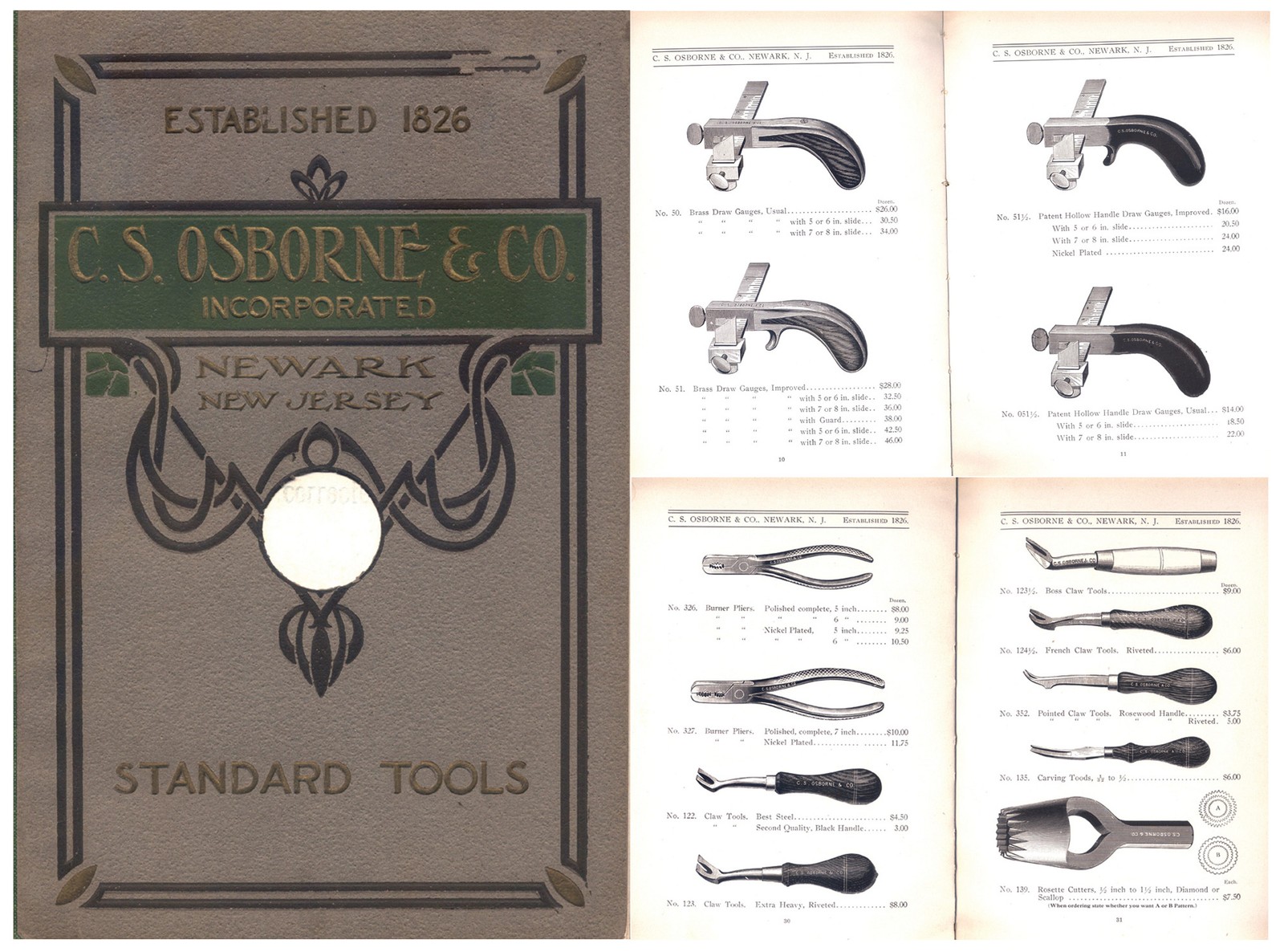 Orig. C.S. Osborne, Newark 63 Pg. Catalogue of Leather Tools - mjdtoolparts Orig. C.S. Osborne, Newark 63 Pg. Catalogue of Leather Tools - mjdtoolparts