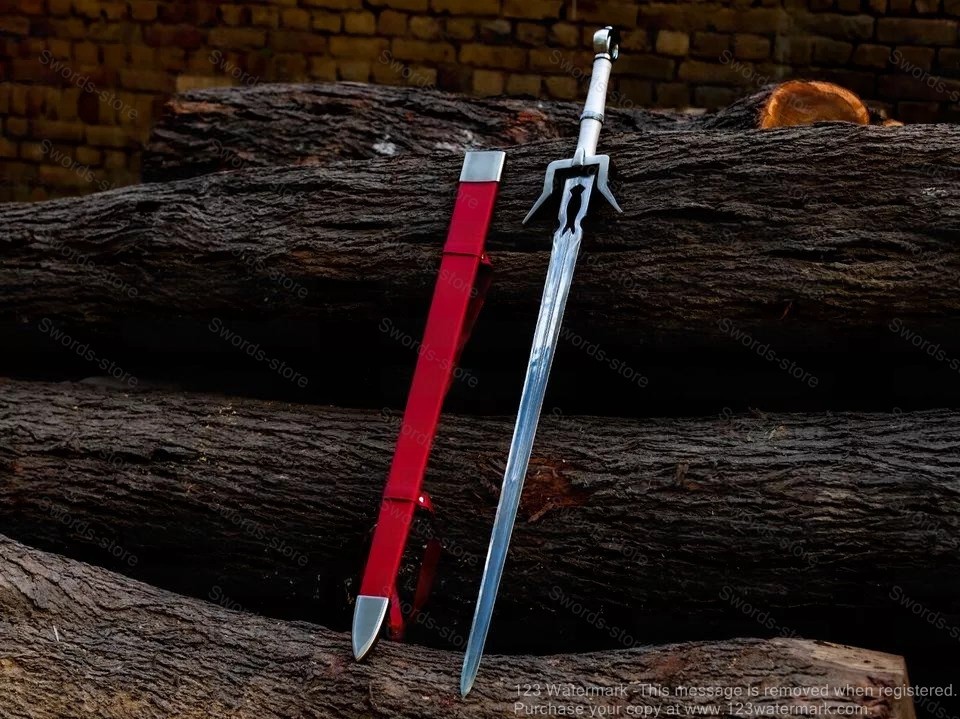 Zireael Ciri Sword W Red Scabbard Witcher Cosplay Christmas Halloween Gift Prop