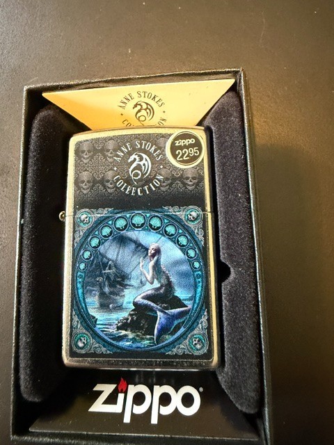 Zippo 47576, Anne Stokes-Gothic Woman Design, Street Chrome Lighter, NEW Zippo 47576, Anne Stokes-Gothic Woman Design, Street Chrome Lighter, NEW