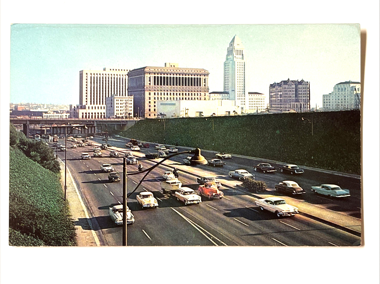 Los Angeles CA-California, Los Angeles Civic Center Square, Vintage PC 513 Los Angeles CA-California, Los Angeles Civic Center Square, Vintage PC 513