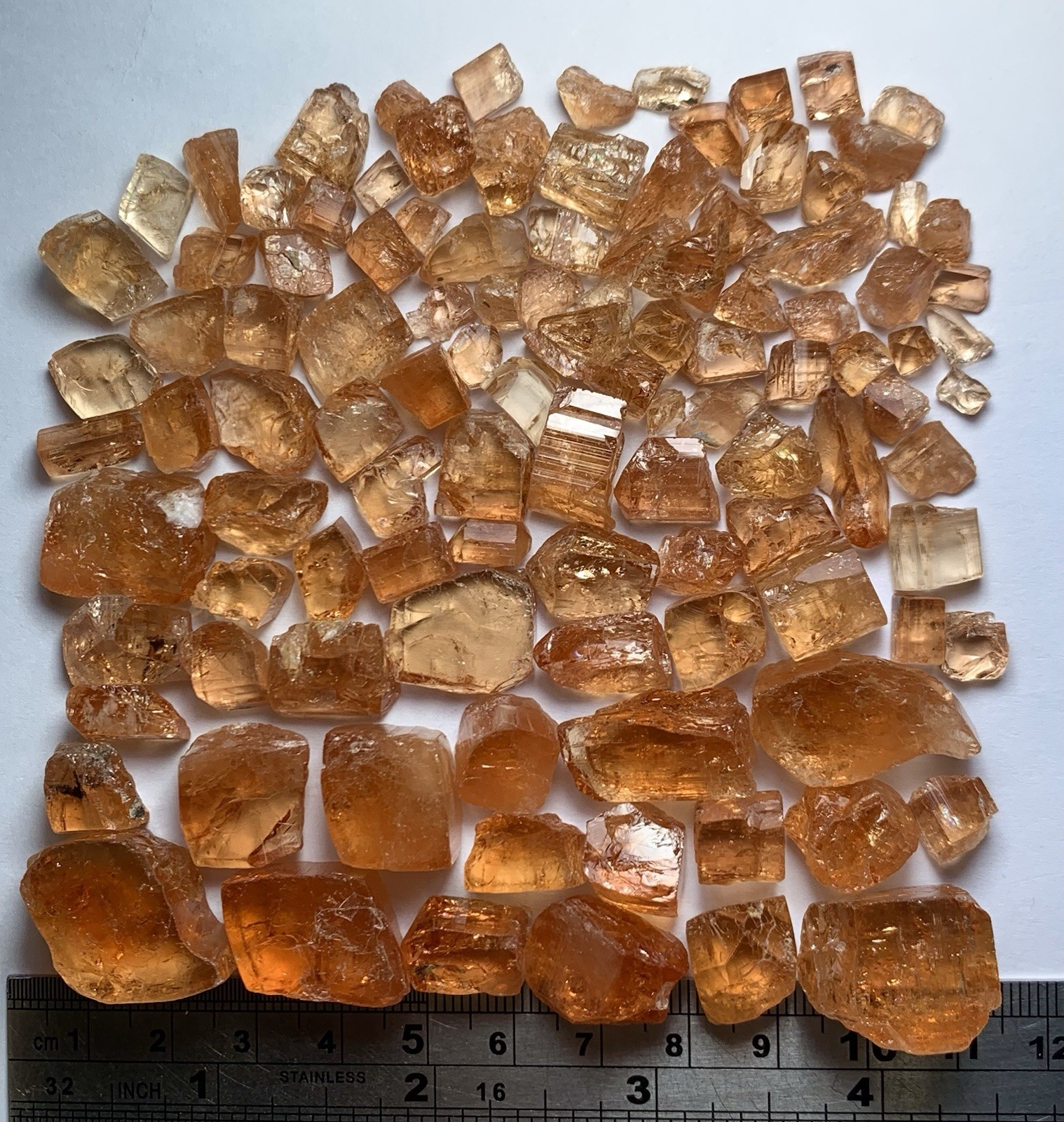 Lovely Orange Colour imperial Topaz Rough Lot From Famous Katlang Pak 169-Gram Lovely Orange Colour imperial Topaz Rough Lot From Famous Katlang Pak 169-Gram