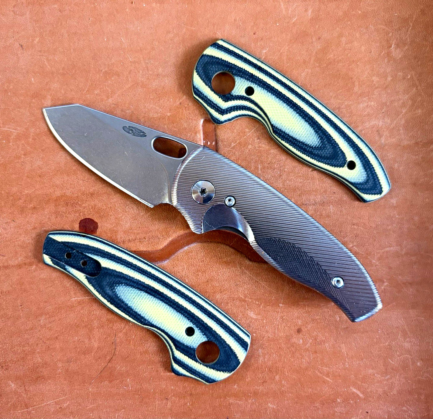 Three Rivers MFG TRM HOLE-Y NERD 20CV Titanium Scales Three Rivers MFG TRM HOLE-Y NERD 20CV Titanium Scales