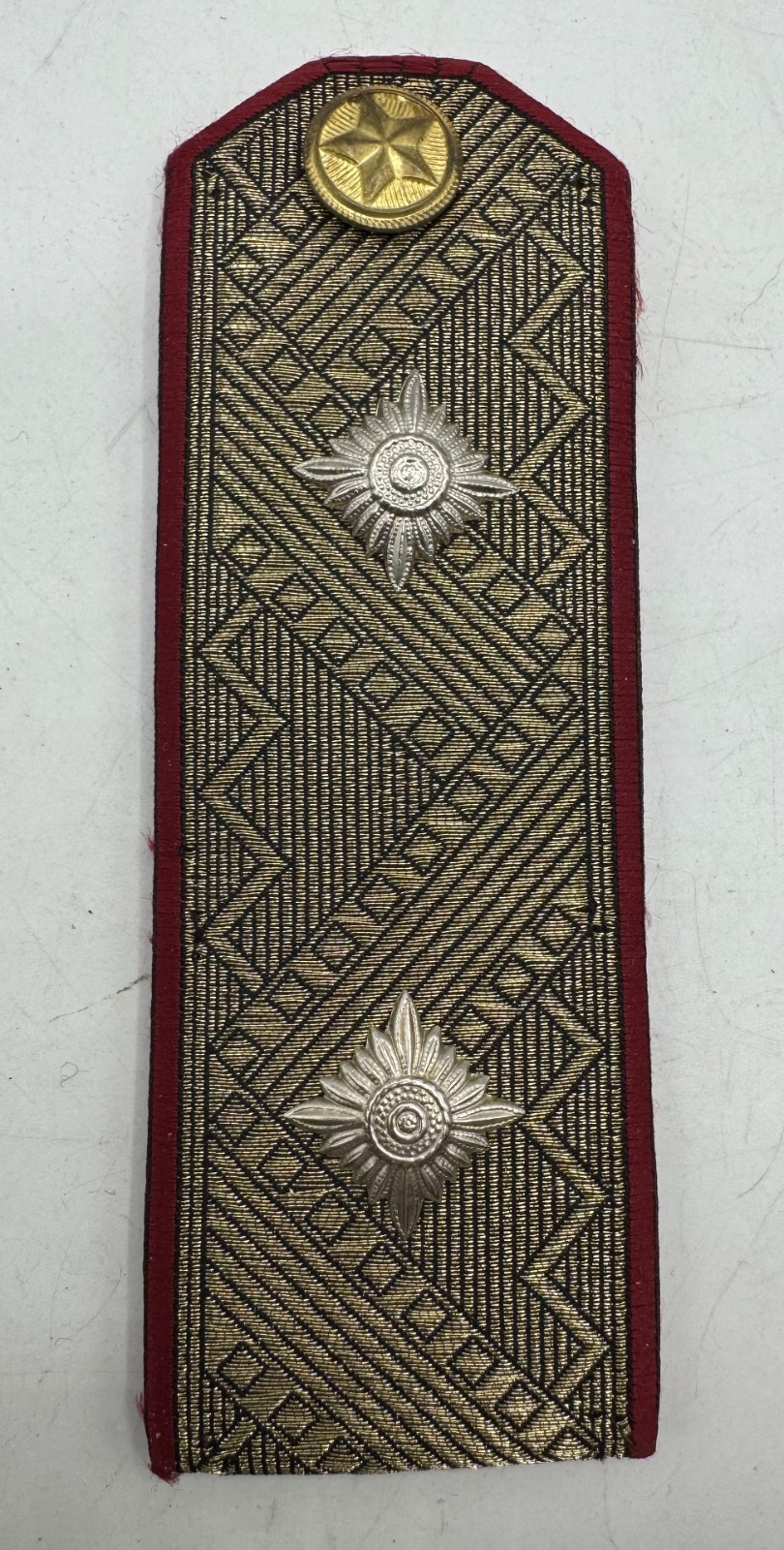 Vintage Bulgarian Army Officer Shoulder Boards Insignia POST COLD WAR 1990\'s
