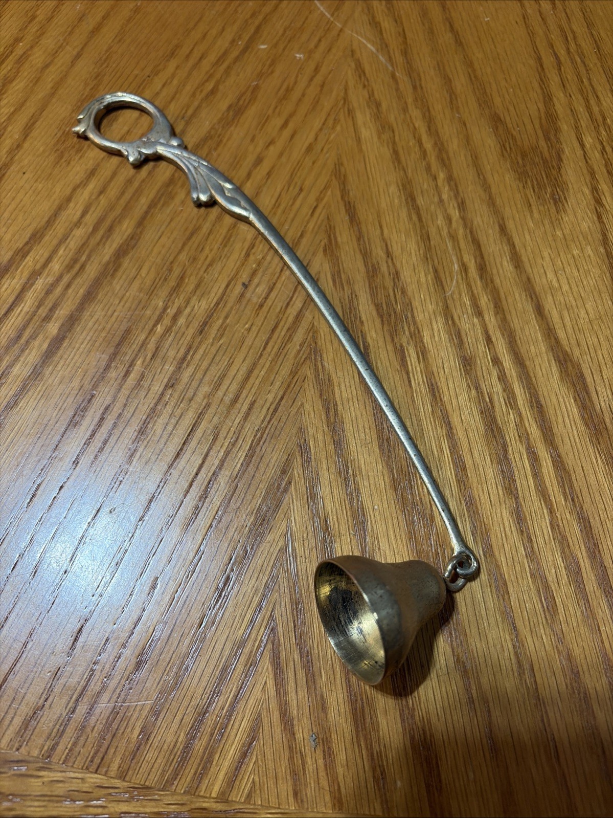 Brass Candle Swivel Snuffer With 8.5”Handle Cone 1.25”