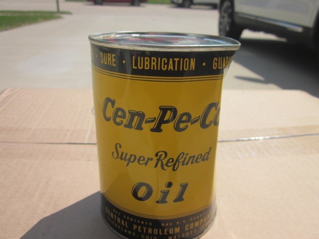 VINTAGE NOS CEN-PE-CO SUPER REFINED FULL 1 QUART CAN DEXRON ATF 100% PARAFFIN VINTAGE NOS CEN-PE-CO SUPER REFINED FULL 1 QUART CAN DEXRON ATF 100% PARAFFIN