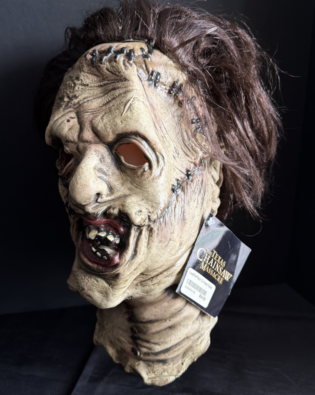 Vtg 2003 Rubies Leatherface Mask Texas Chainsaw Massacre New Line NWT Flaw Vtg 2003 Rubies Leatherface Mask Texas Chainsaw Massacre New Line NWT Flaw